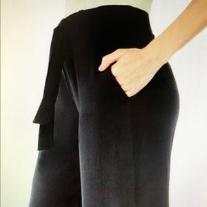 BCBG Chrisden Belted Wise-Leg Pant, size 6